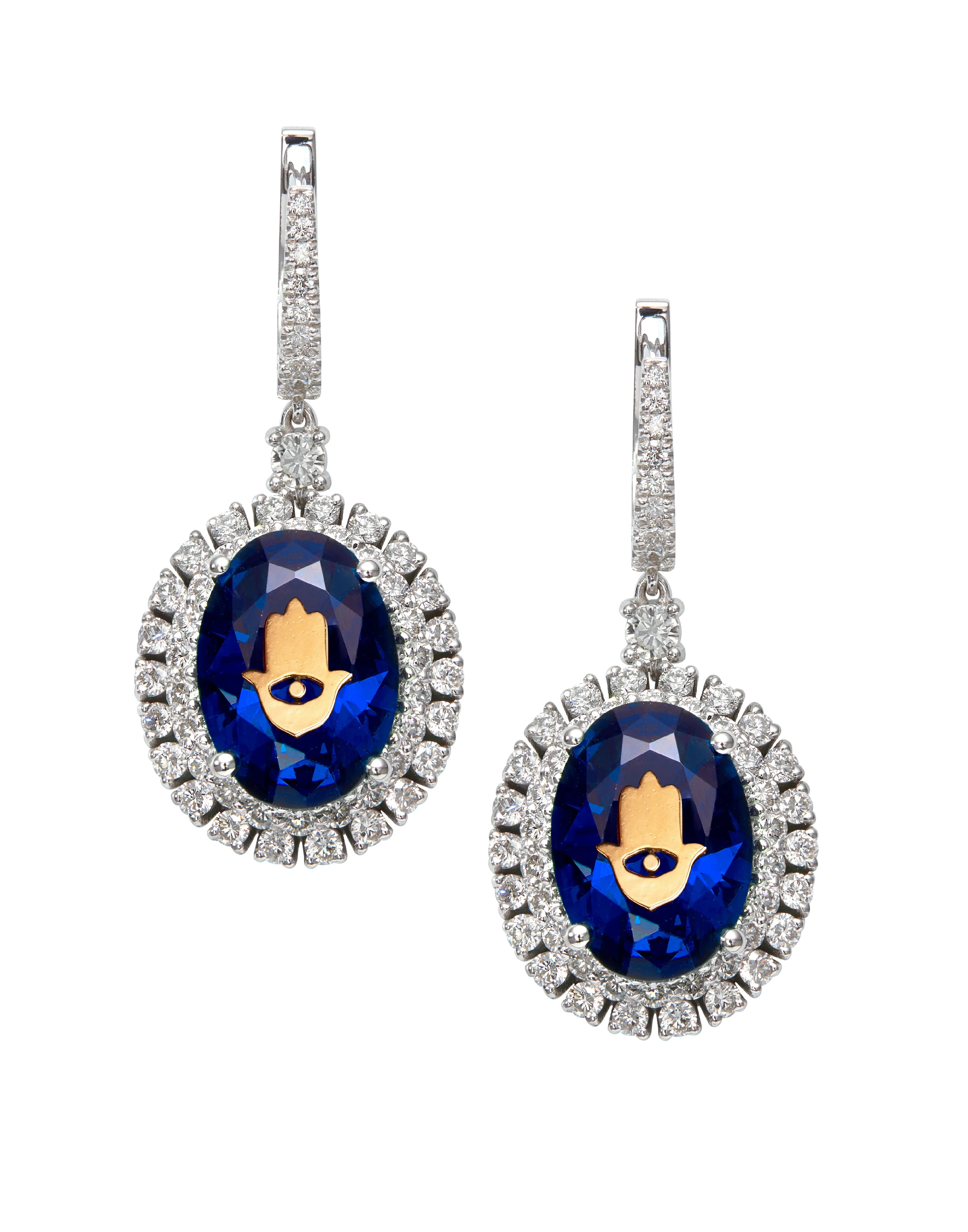 Hei5 Classic Gems - Sapphire Earrings