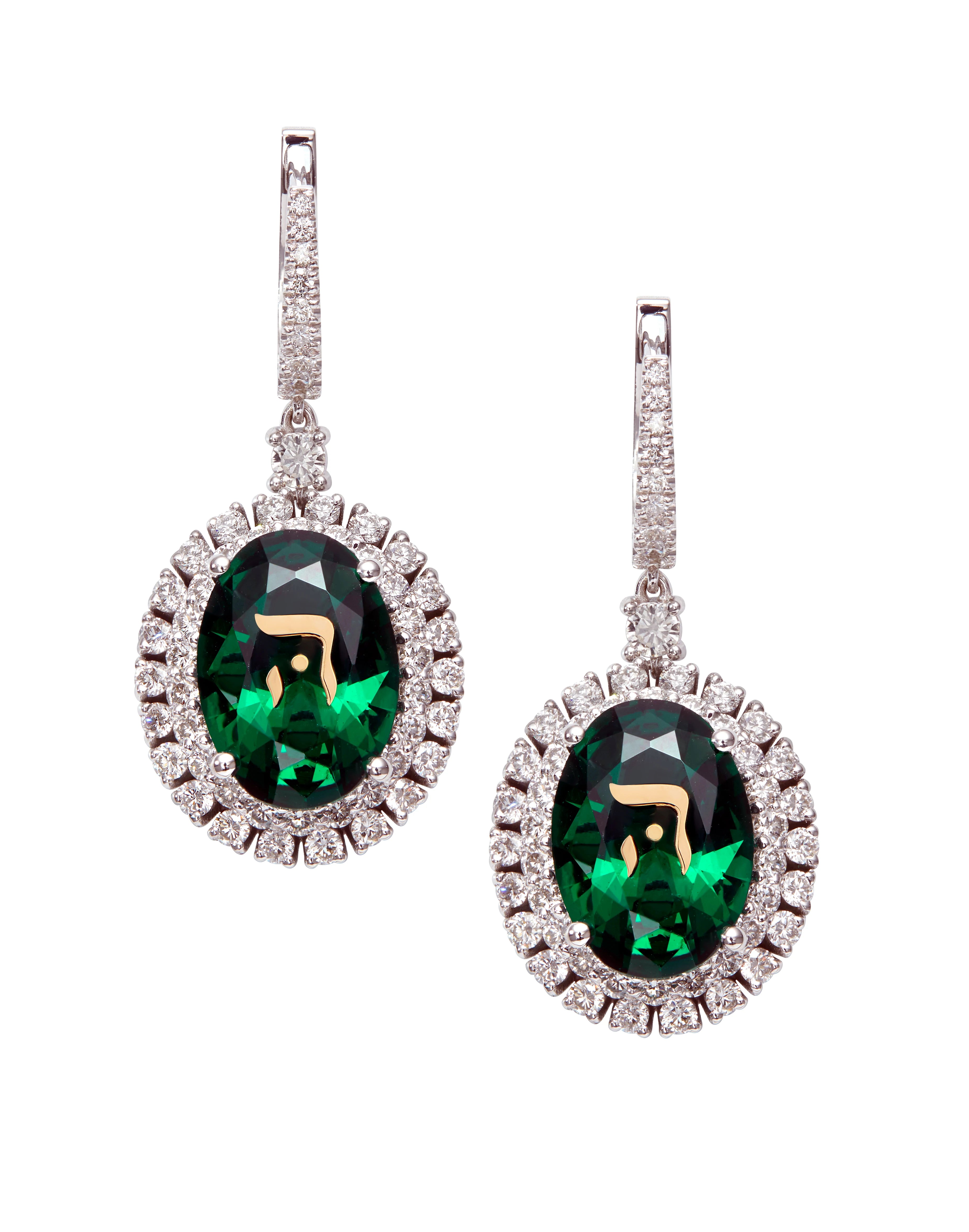 Hei Classic Gems Emerald Earrings