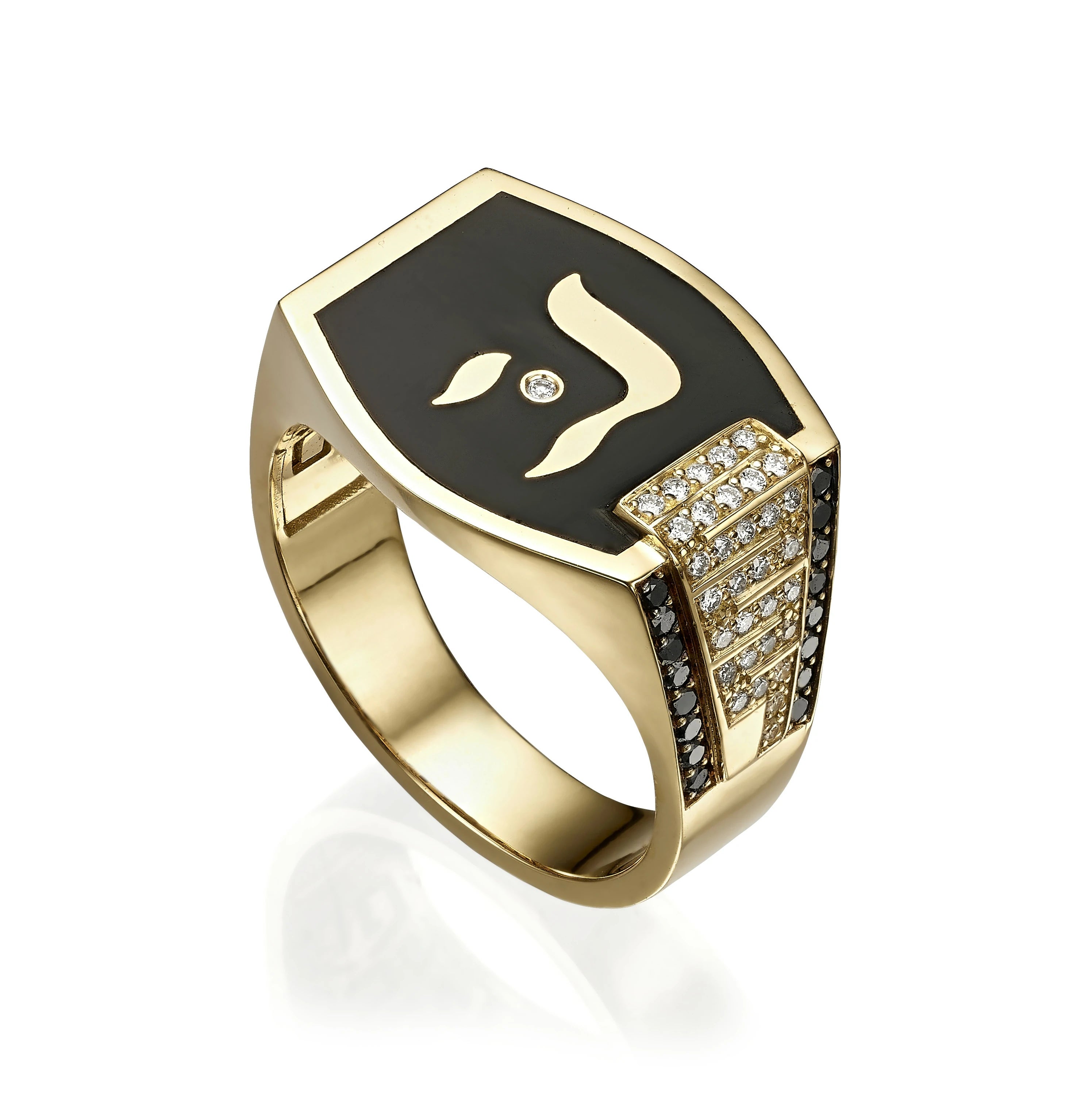 Hei Classic Gems Gold Black Ring