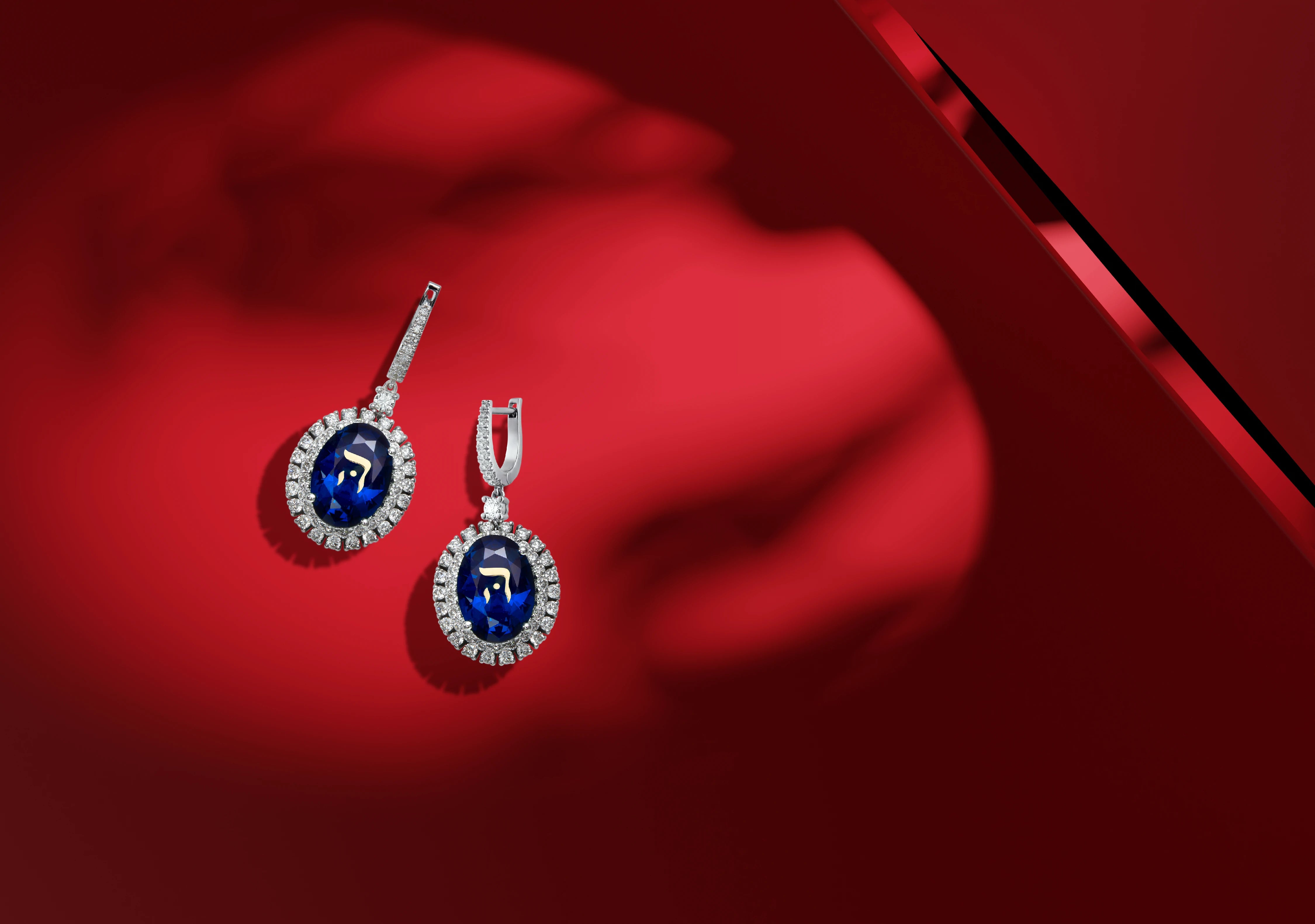 Hei5 Classic Gems - Sapphire Earrings